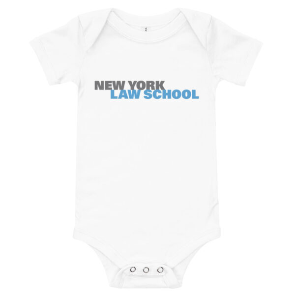 NYLS baby-short-sleeve-one-piece-white-front