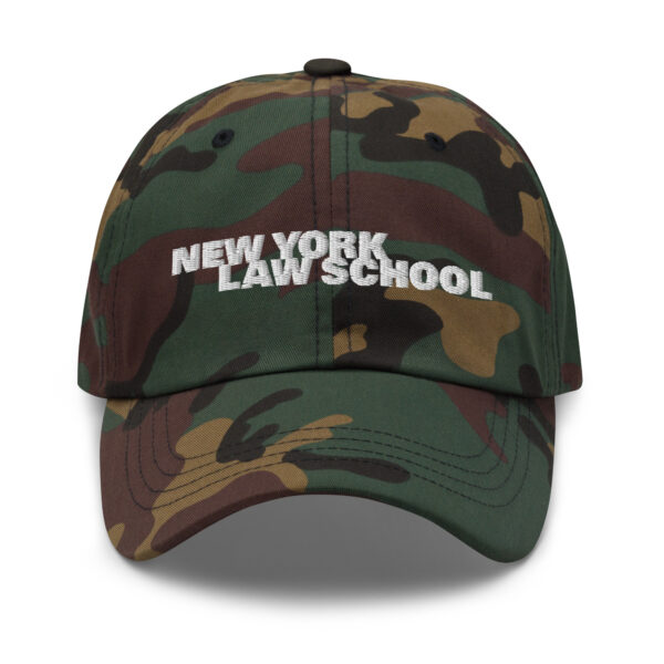 Green Camo Classic dad hat with NYLS logo