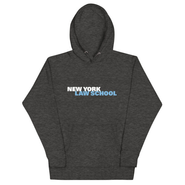 NYLS unisex-premium-hoodie-charcoal heather-front