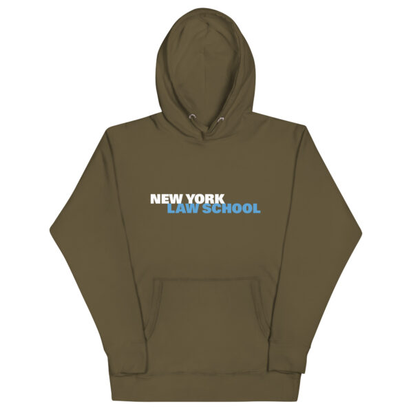 NYLS unisex-premium-hoodie-military green-front