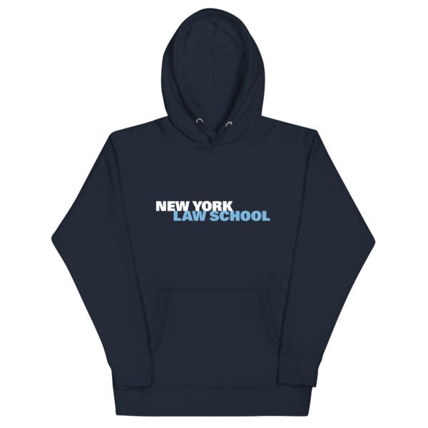 NYLS unisex-premium-hoodie-navy-front
