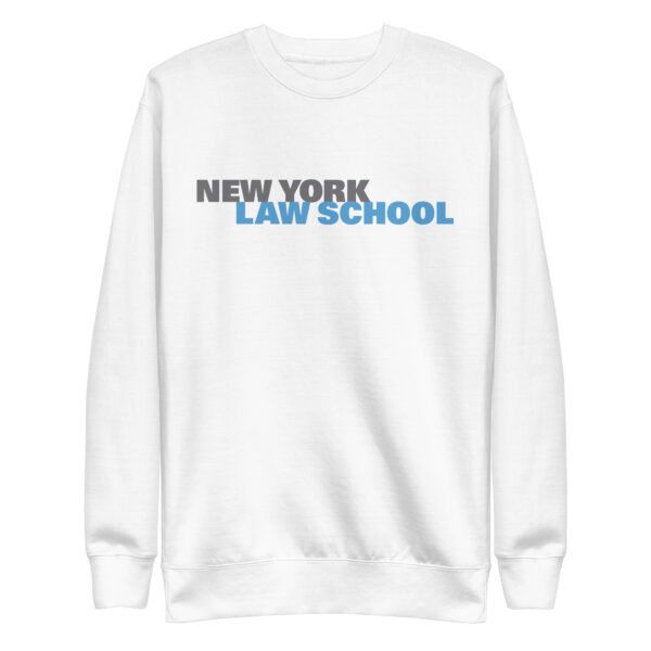 NYLS unisex-premium-sweatshirt-white-front