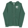 Alpine Green Zip-up Fleece Hoodie with NY Law School