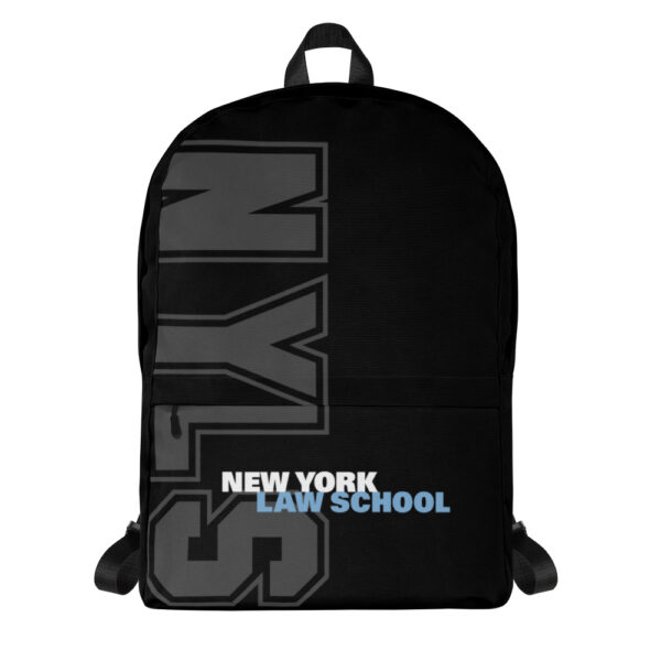 black backpack front view