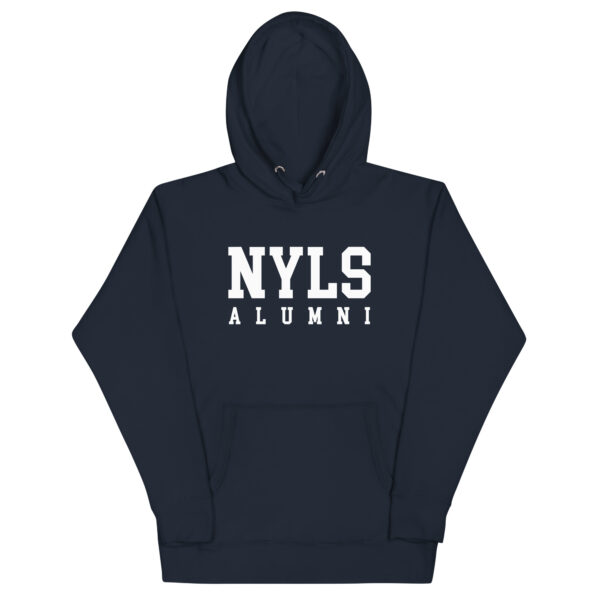 NYLS Alumni navy blue hoodie