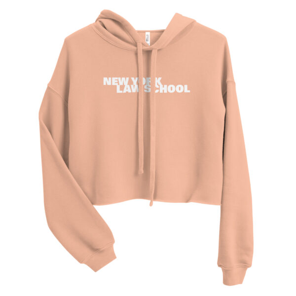 NYLS peach hoodie with white logo