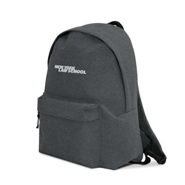 New York Law School embroidered-simple-backpack - grey