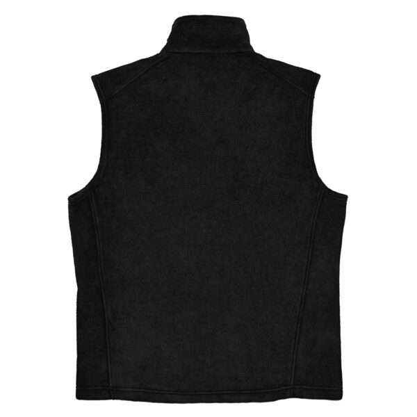 back of black vest