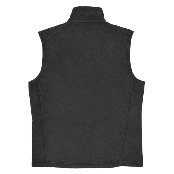 back of gray vest