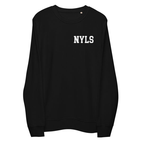 NYLS on black sweatshirt