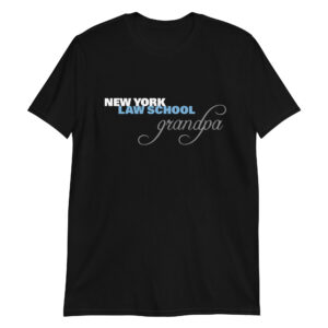 New York Law School grandpa black tshirt