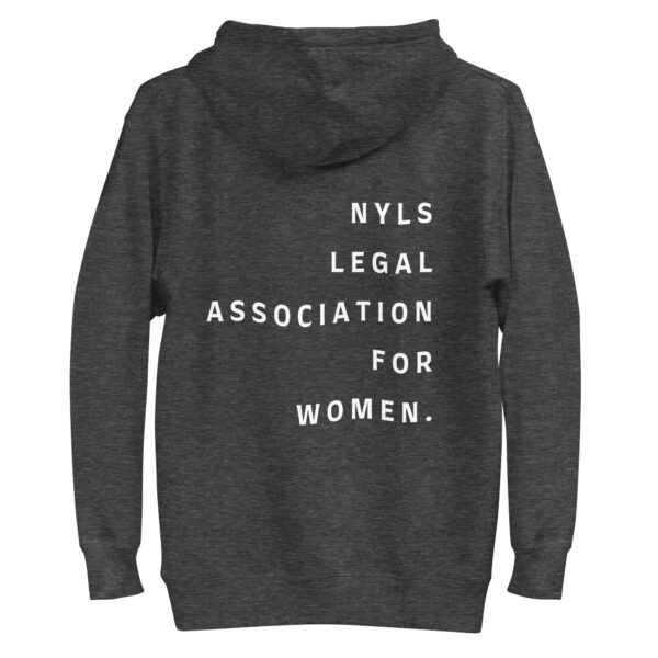 Unisex Hoodie: Legal Association for Women (Print on Back) Charcoal Heather