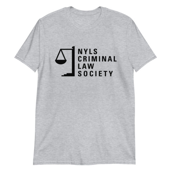 Short-Sleeve Unisex T-Shirt: Criminal Law Society Grey
