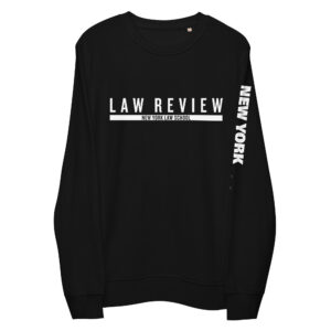 Law Review-organic-sweatshirt - black