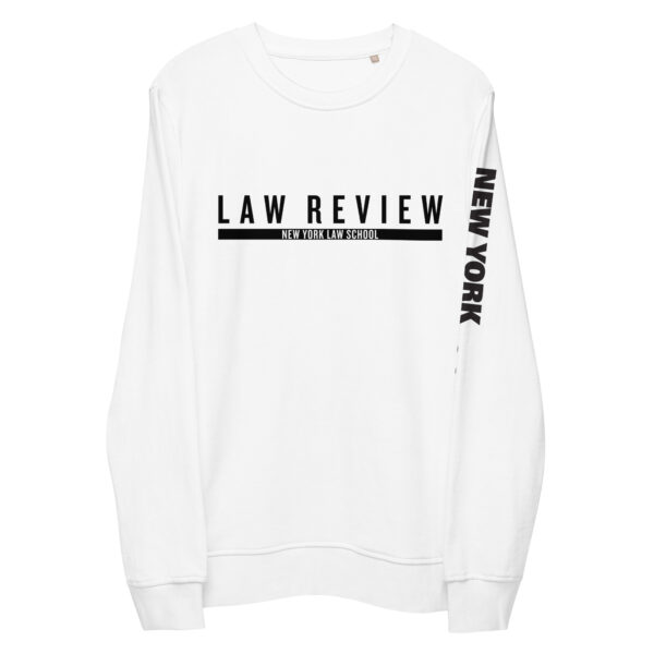 Law Review-organic-sweatshirt-white-front