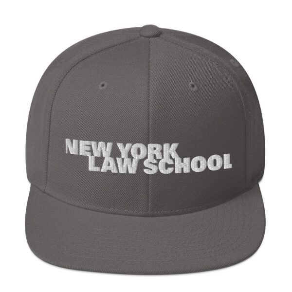 New York Law School classic-snapback-dark-grey-front