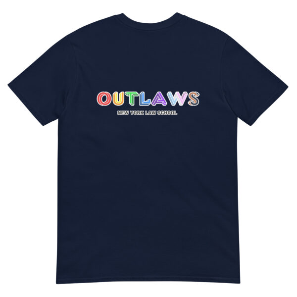 New York Law School Outlaws unisex-basic-softstyle-t-shirt-navy