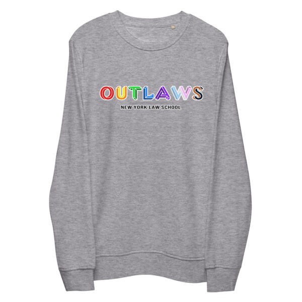 New York Law School unisex-organic-sweatshirt-grey-melange
