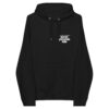 New York law School Dispute Resolution unisex-eco-raglan-hoodie-black-front
