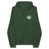 New York law School Dispute Resolution unisex-eco-raglan-hoodie-bottle-green-front