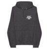 New York law School Dispute Resolution unisex-eco-raglan-hoodie-charcoal-melange-front