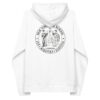 New York law School Dispute Resolution unisex-eco-raglan-hoodie-white-back