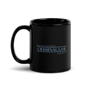 Criminal law Society black-glossy-mug-black-11-oz-handle-on-left