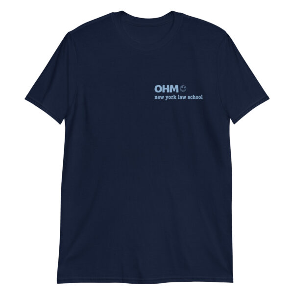 OHM unisex-basic-softstyle-t-shirt-navy-front