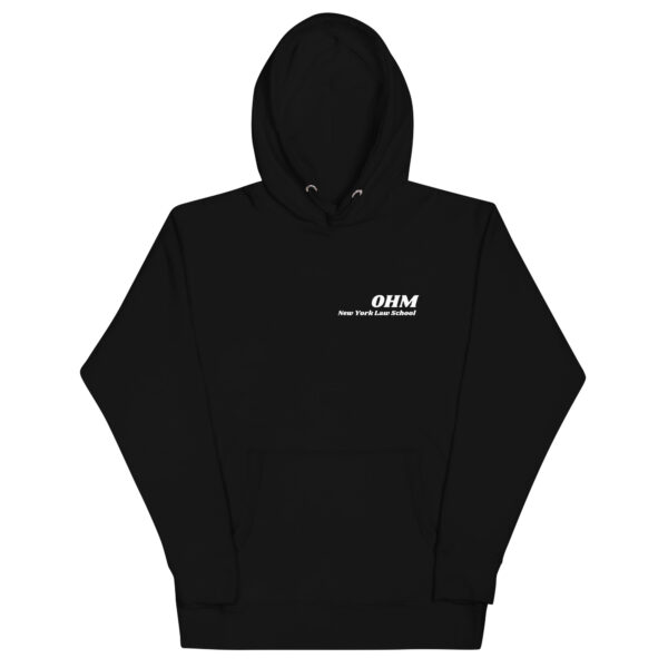 OHM unisex-premium-hoodie-black-front