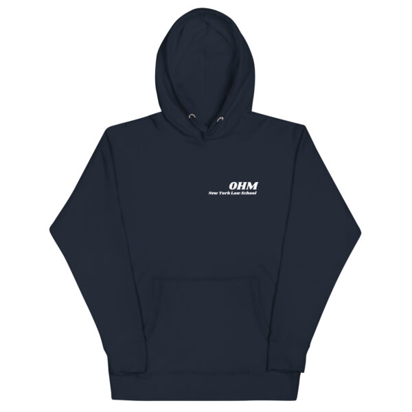 OHM unisex-premium-hoodie-navy-blazer-front