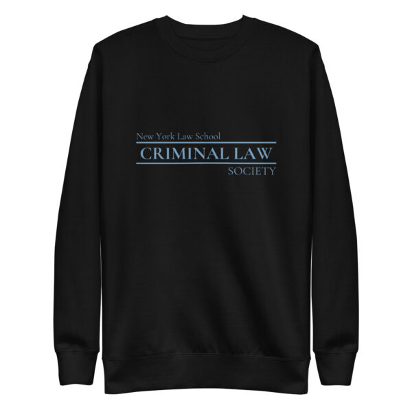 Criminal law Society unisex-premium-sweatshirt-black-front