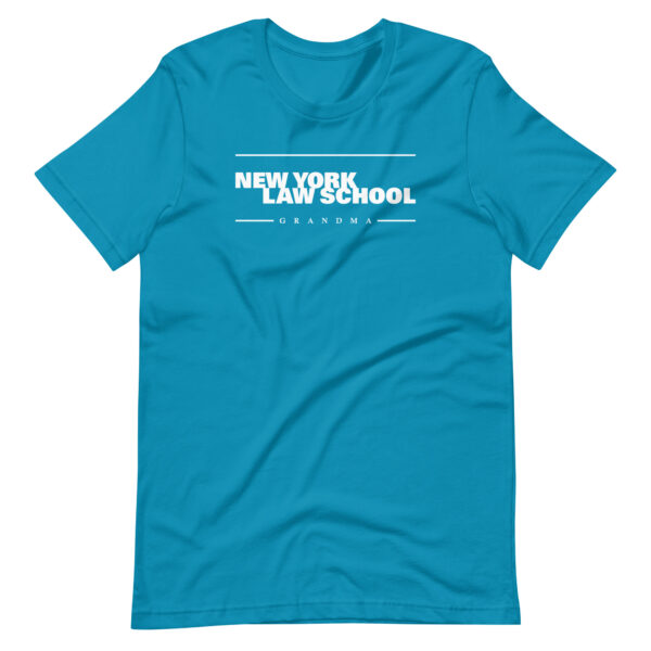 NYLS grandma unisex-staple-t-shirt-aqua-front