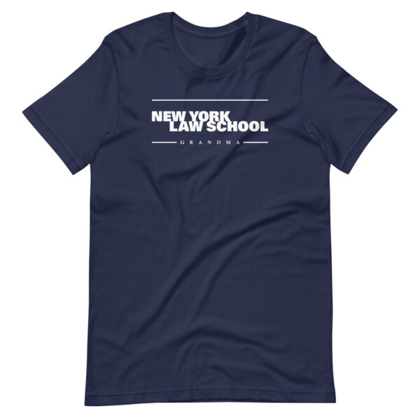 NYLS grandma unisex-staple-t-shirt-navy-front