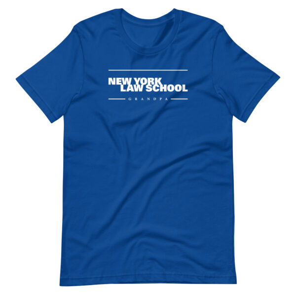 NYLS grandpa unisex-staple-t-shirt-true-royal-front