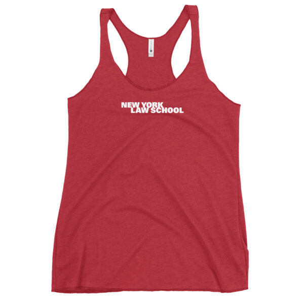 NYLS womens-racerback-tank-top-vintage-red-front