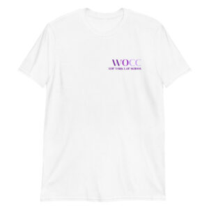 New York Law School WOCC unisex-basic-softstyle-t-shirt-white-front