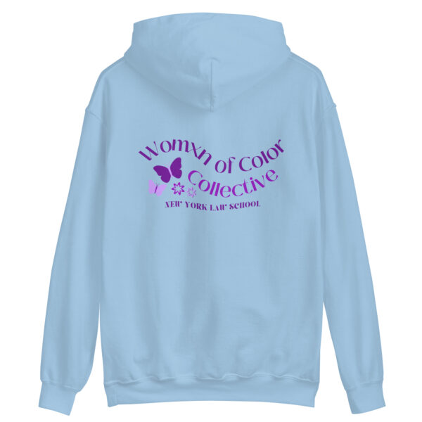 New York Law School WOCC unisex-heavy-blend-hoodie-light-blue-back