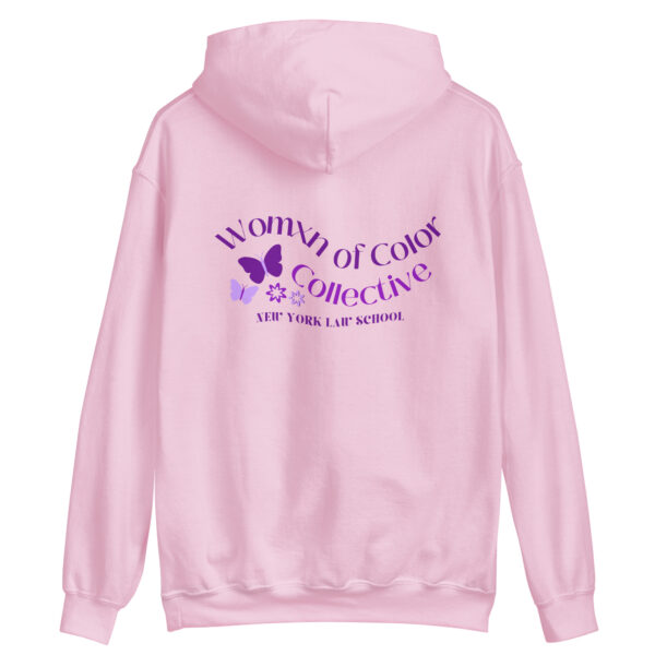 New York Law School WOCC unisex-heavy-blend-hoodie-light-pink-back