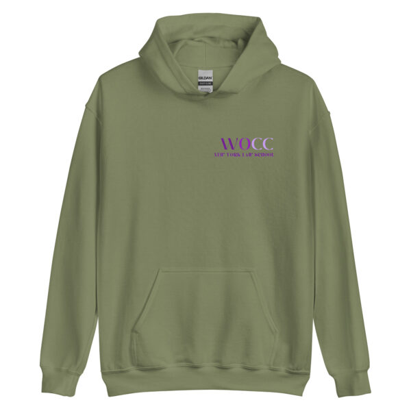 New York Law School WOCC unisex-heavy-blend-hoodie-military-green-front