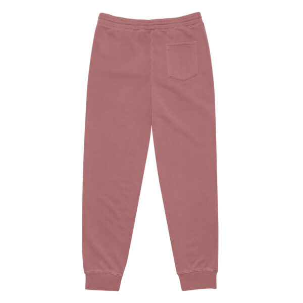 New York Law School unisex-pigment-dyed-sweatpants-pigment-maroon-back