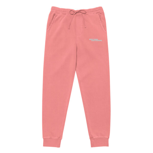 New York Law School unisex-pigment-dyed-sweatpants-pigment-pink-front