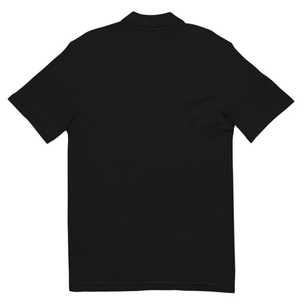 New York Law School unisex-pique-polo-shirt-black-back
