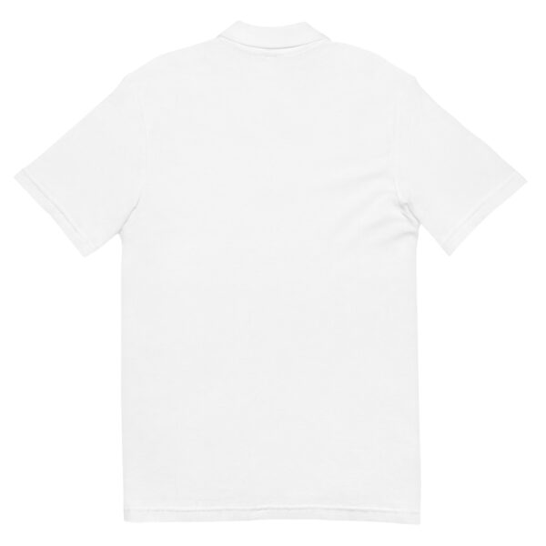 New York Law School unisex-pique-polo-shirt-white-back
