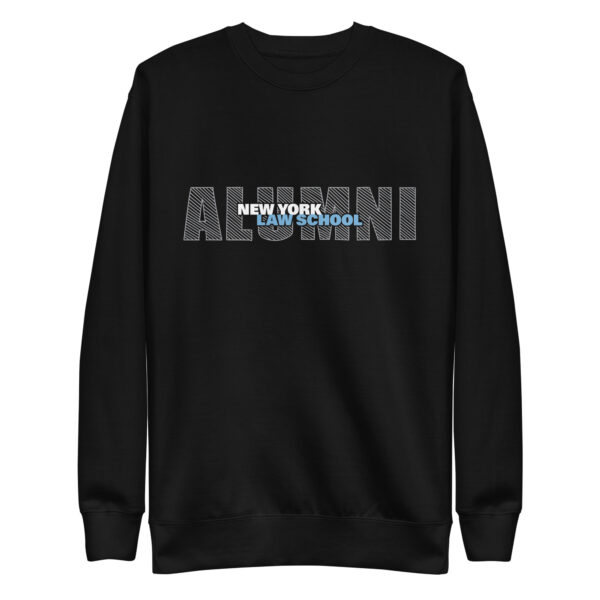 New York Law School unisex-premium-sweatshirt-black-front