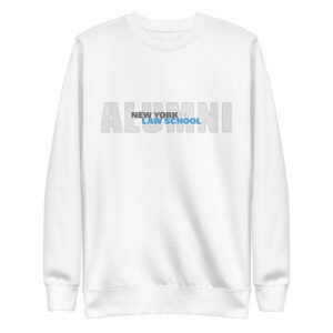 New York Law School unisex-premium-sweatshirt-white-front