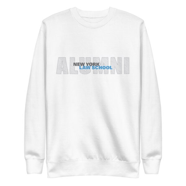 New York Law School unisex-premium-sweatshirt-white-front