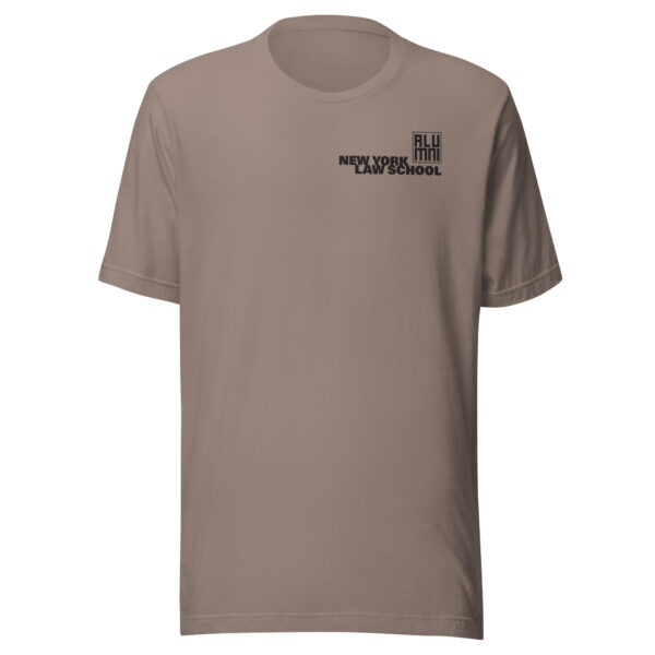 New York Law School unisex-staple-t-shirt-pebble-front