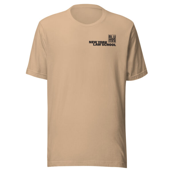 New York Law School unisex-staple-t-shirt-tan-front