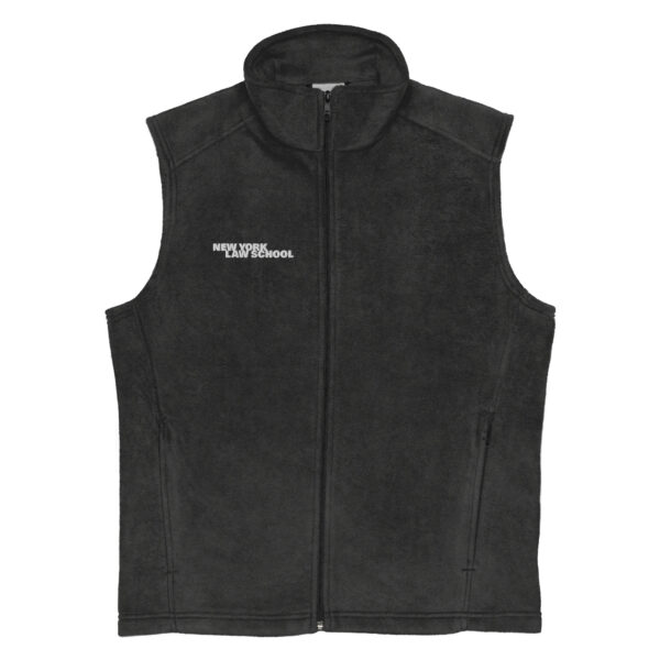 NYLS mens-columbia-fleece-vest-charcoal-heather