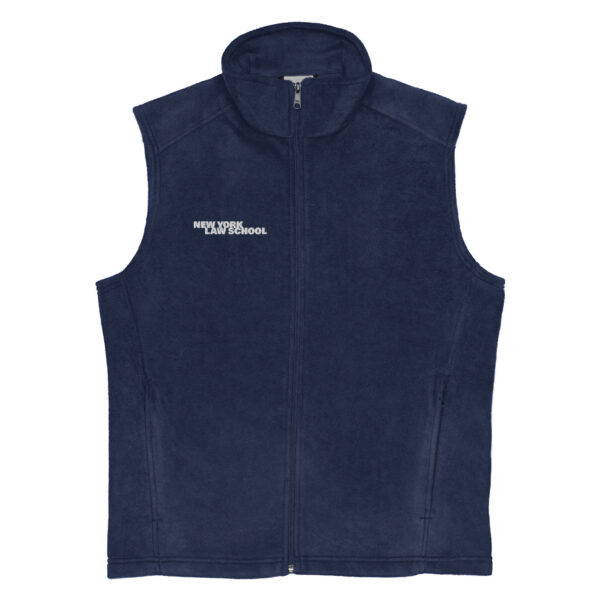 NYLS mens-columbia-fleece-vest-collegiate-navy